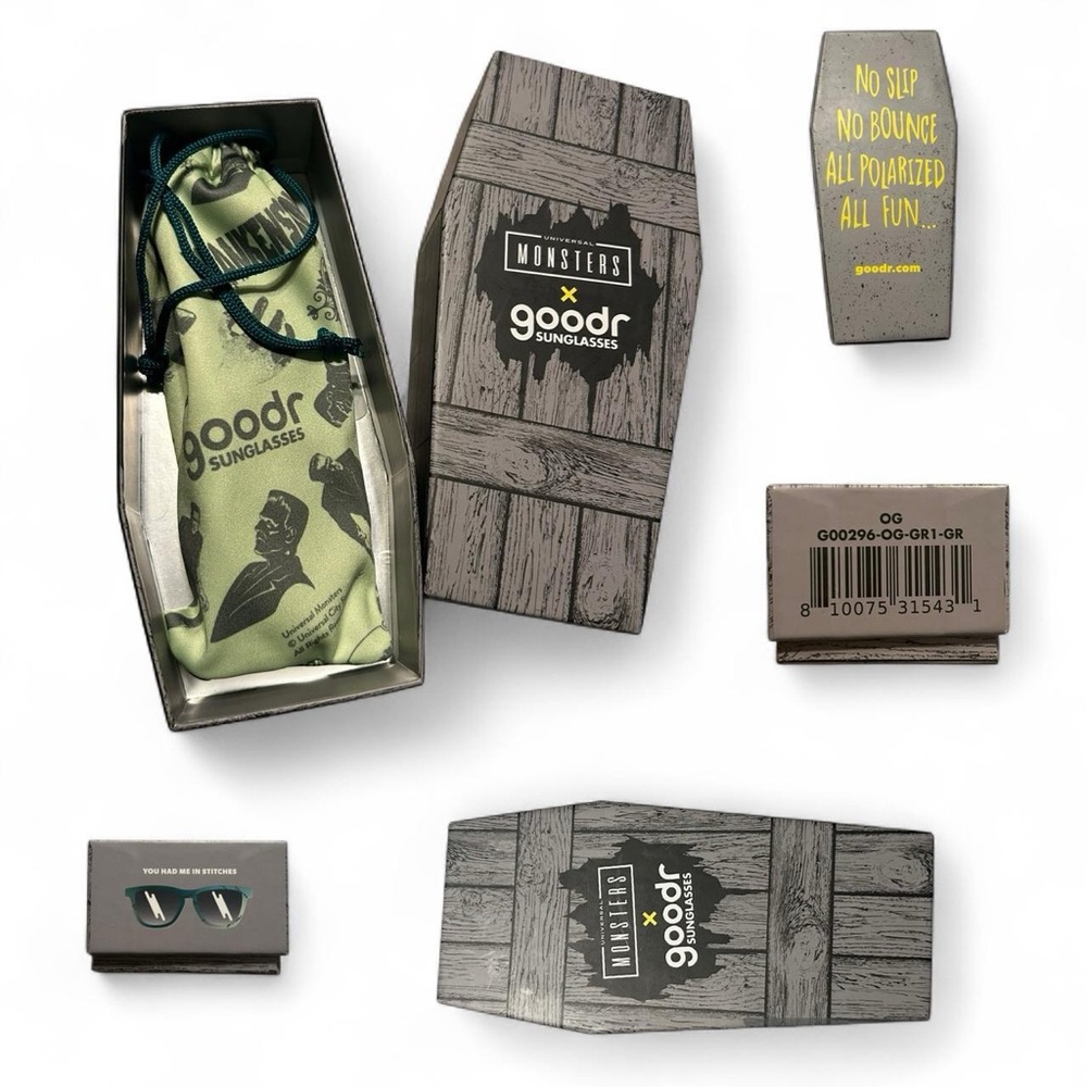 Goodr x Universal Monsters Sunglasses “You Had Me in Stitches” Frankenstein - Picture 11 of 16